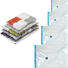 Braventa Collection Aee® 4'lü Vakumlu Hurç Seti 120X100 100X80 80X60 70X50 Sıvı Geçirmez Küf Toz Haşere Koku Yapmaz Yorg