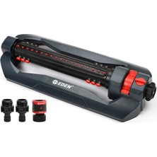 Braventa Collection Eden 94112 3 Yollu Turbo Salınımlı Fıskiye, Büyük Bahçe ve Çim Için, Hızlı Bağlantı Başlangıç Seti,