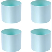 Braventa Collection Dekoratif Trend Saksı (Mavi) 4 Adet