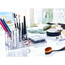 Braventa Collection 8 Bölmeli Podyum Kozmetik Ürün Düzenleyicisi, Podyum Şeklinde Makyaj Organizeri