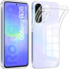 Braventa Collection Rongep Samsung Galaxy A36 Için Şeffaf Telefon Kılıfı Kamera Yükseltili Esnek ve Hafif Tasarımlı Gala