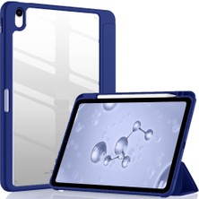 Braventa Collection Apple iPad Air 11INÇ M2/m3 2025-2024 ile Uyumlu Kılıf Grafiti Şeffaf Kalem Bölmeli Lacivert