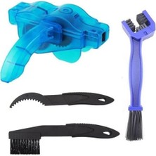 Zaya Home Buffer® Bisiklet Zincir Dişlisi Koruyucu Pas Sökücü Temizleme Fırçası Aparatı Bakım Seti 4 Parça