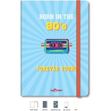 Braventa Collection Mottolu Defter Düz 17X24 cm Forever 80's