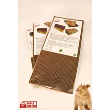 Feyza Design Kedi Tırmalama Kartonları 23X47X4 Cm, 3'lü Set, Eğlenceli ve Güvenli Oyun