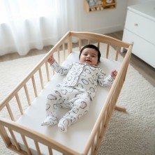 Buufuu Bebek Takımı Pamuklu Baskılı Uzun Kollu 0-6 Aylık