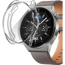Braventa Collection Coverzone Huawei Watch 4 Pro ile Uyumlu Çerceve Pc Wafture Silikon Kılıf Koruma Watch 4 Pro ile Uyum