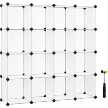 Braventa Collection Songmıcs Takılabilir Raf, Plastik Raf, Dıy Küp Raf, Basamaklı Raf, Raf Sistemi, 6 Bölme, Oyuncaklar,