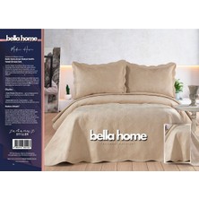 Bella Home Arzen Nakışlı Kadife Çift Kişilik Yatak Örtüsü Seti - 250X260 cm