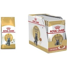 Braventa Collection British Shorthair Yetişkin Kedi Maması 10 kg + 12 Adet British Shorthair Yaş Kedi Maması 85 gr