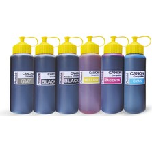 Braventa Collection Photoink 1000ML ve 500ML Canon Uyumlu Photo Ink, 6 Kartuşlu Canon Yazıcılar Için Uyumlu 500 ml 6 Ren