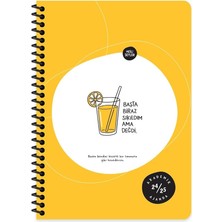 Braventa Collection A5 Spiralli Akademik Ajanda - Başta Sıkıldım