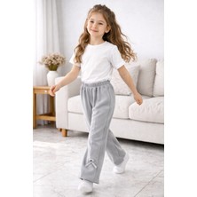 Noveram Kids Esnek Ribana Kumaş Fiyonk Detaylı Kız Çocuk Pijama