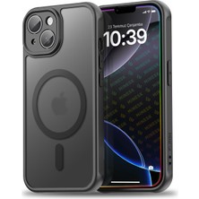 Braventa Collection iPhone 15 ile Uyumlu Mattcover Serisi Arkası Mat Polikarbonat Kenarları Silikon ve Köşeleri Güçlendi