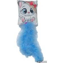 Braventa Collection Glipet Pelüş Desenli ve Tüylü Kedi Oyuncağı