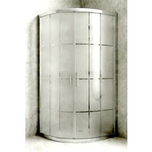 Durul Duşakabin Oval 5 mm Kumlama Karomat Desen Yükseklik 190 cm