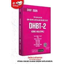 2026 Din Hizmetleri Alan Bilgisi Testi Dhbt-2 Konu Anlatımlı E-Ki