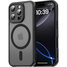 Braventa Collection iPhone 16 Pro ile Uyumlu Mattcover Serisi Arkası Mat Polikarbonat Kenarları Silikon ve Köşeleri Güçl