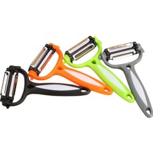 Braventa Collection 3’ü 1 Arada Döner Başlıklı Sebze ve Meyve Soyacağı – Paslanmaz Çelik Bıçaklı, Ergonomik Saplı, Çok A