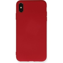 SiHako Iphone Xs Kılıf Nano Içi Kadife Silikon - Kırmızı