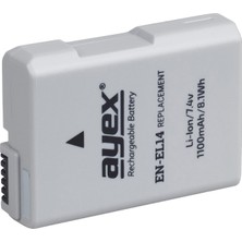 Braventa Collection Ayex EN-EL14 Batarya, Nikon D3300, D3200, D5100, D5200, P7100, P7700 ile Uyumlu