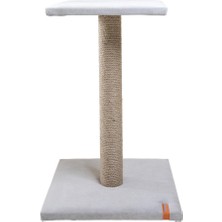 Feyza Design Gri Renkli Ince Boru Kedi Tırmalama Tahtası, Keyifli Oyun ve Tırmalama