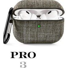 Psgt Airpods Nesil Pro3 Uyumlu Jean Plastik Kılıf Kapak Arka Koruma Kabı Koruyucu