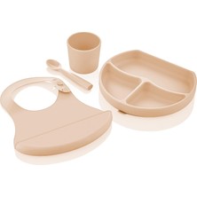 Braventa Collection Silikon Beslenme Seti Ekru