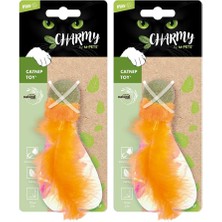 Braventa Collection M-Pets Charmy Fırefly Catnipli Kedi Oyuncağı Orange 2li Paket