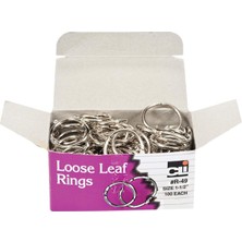 Braventa Collection Book Rings, 1-1/2", Box Of 100