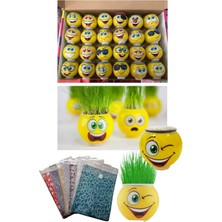 Braventa Collection Çim Adam 24 Adet Hediye Paketi ile Birlikte Okul Öncesi Doğum Günü Karne Hediyesi Toplu Etkinlik Hed