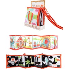 Braventa Collection Yüksek Kontrastlı Katlanır Aktivite Kitabı - Karın Zamanı (Tummy Time) Oyun Kitabı