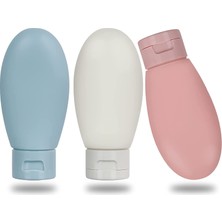 Braventa Collection A1 Seyahat Şampuan Şişesi 3 Adet Set, Sızdırmaz Şampuan Şişesi, Çok Amaçlı Seyahat Tipi Doldurulabil