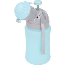 Braventa Collection A1 Taşınabilir Bebek ve Çocuklar Için Lazımlık, Fil Figürlü Sızdırmaz Portatif Çocuk Pisuarı (Mavi)