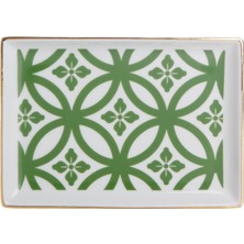 Braventa Collection Desen1 Yeşil Kahvaltı Tabağı 18CM