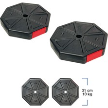 PremiumPort 20 kg Çiftli Sekizgen Köşeli Ağırlık Plakası Renk Seçenekleri