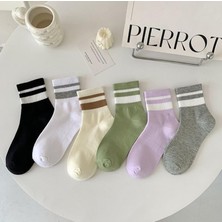 Çorap Kurdu 6'lı Ekonomik Paket Çember Desenli Unısex Tenis Çorap Set