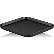 Tria Gravity Serisi Kare Servis Tabağı 6 Adet 10x10 cm-Siyah-TR2342B