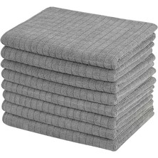 Braventa Collection 3 Adet Mikrofiber Kareli Mutfak Bezi, 40X40 Cm, Leke ve Koku Tutmaz, 1100 Gsm, Deterjanla Kullanıma