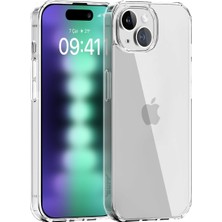 Braventa Collection iPhone 15 (6.7") Air Hybrid Darbe Emici Tpu + Pc Şeffaf Kılıf (Crystal )