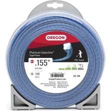Braventa Collection Oregon 20-108 Platinum Gatorline Supertwist Düzeltici Hattı .355-INÇ 100-AYAK, Gri/siyah