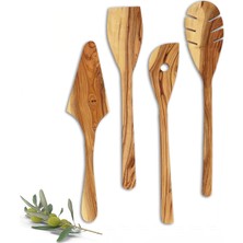Braventa Collection Dusset Mutfak Gereçleri Seti – 4 Parça | , Çevre Dostu, Çizilmez Ahşap Pişirme Aletleri | Spatula Se