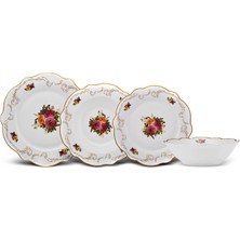 Braventa Collection Antıque 24 Parça 6 Kişilik Porselen Yemek Takımı