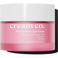 Braventa Collection Cream Co. Peptide Glow Eye Cream, Nemlendirici Göz Kremi, 15 ml