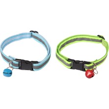 Braventa Collection Kedi Köpek Reflektörlü Zilli Boyun Tasması 2 Adet