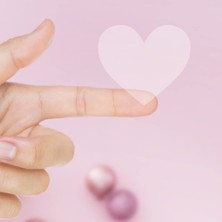 Braventa Collection Şeffaf Sticker, Kalp 1 Sayfa