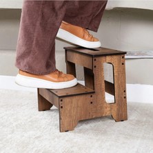Braventa Collection Vigowood Iki Basamaklı Tabure Ahşap Merdiven