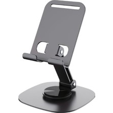 Braventa Collection Masaüstü Alüminyum Telefon Tutucu, Katlanabilir Telefon Standı, Ergonomik Tasarım, Dayanıklı Sağlam