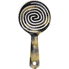 Braventa Collection Pro Siyah Mermer Büyük Boy Üç Boyutlu Açma Tarama Fırçası - 37