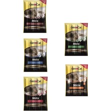 Braventa Collection Gimcat Sticks 20 gr 5'li Set (Hindi-Tavşan/somon-Morina/kümes Hayvanı/deniz Tarağı/kuzu-Tavuk)